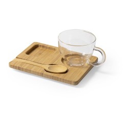 Set Morkel : Mug en verre et bambou 2