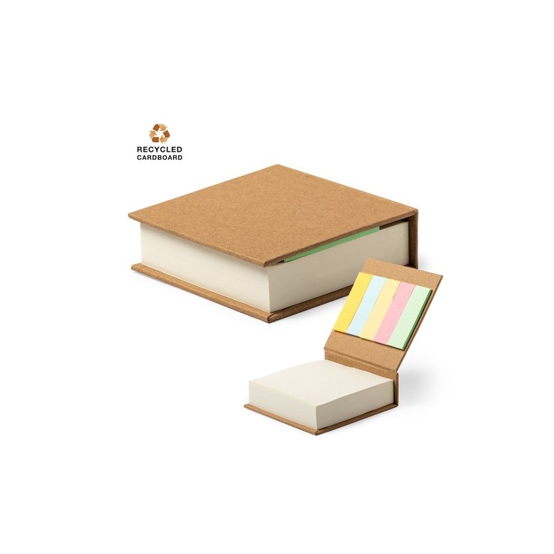 Porte Notes Éco-responsable Personnalisé pas cher Leryl Matières : carton recyclé Couleurs : naturel personnalisable avec votre 