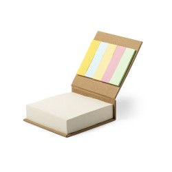 Porte Notes Éco-responsable Personnalisé pas cher Leryl Matières : carton recyclé Couleurs : naturel cadeau entreprise pas cher