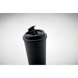 Gobelet double paroi isotherme personnalisable 475 ml - TUESDAY Matières : polypropylène (PP) Couleurs : noir cadeau affaires él
