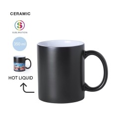 Mug Personnalisé de Sublimation Bardot Matières : céramique Couleurs : noir 2