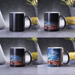 Mug Personnalisé de Sublimation Bardot Matières : céramique Couleurs : noir cadeau entreprise pas cher
