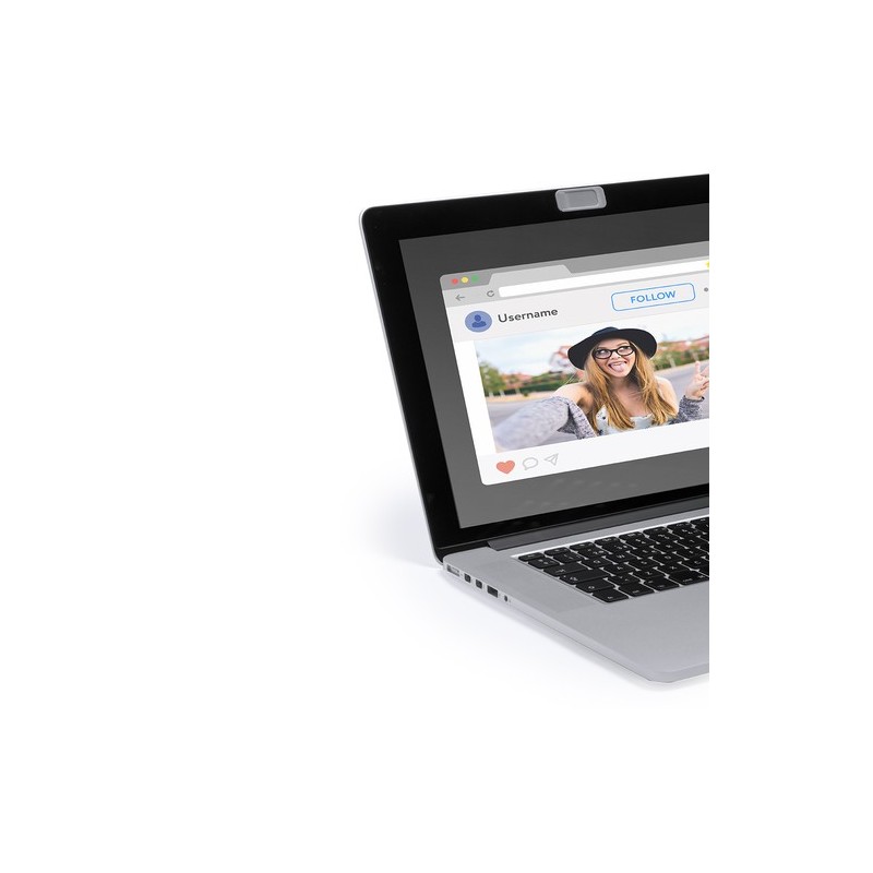 Bloqueur Webcam Personnalisé Éco-responsable - Lacol Couleurs : blanc goodies entreprise design
