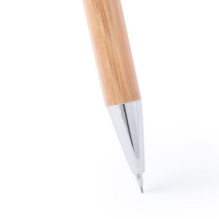 Set de Stylo Publicitaire Personnalisé - Stylo à Bille et Porte-Mines Heleon Matières : bambou goodies entreprise design