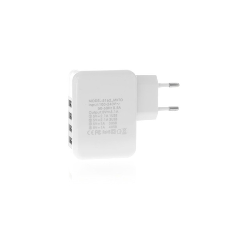 Chargeur USB Gregor - Rechargez 4 appareils simultanément