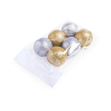 Set d'Ornements de Noël Publicitaires Éco-responsables Boules de Noël Yenkit Couleurs : blanc livraison express 24h 48h