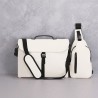 Bandoulière personnalisée pas cher Soplex Matières : PU Couleurs : beige marquage laser ultra précis