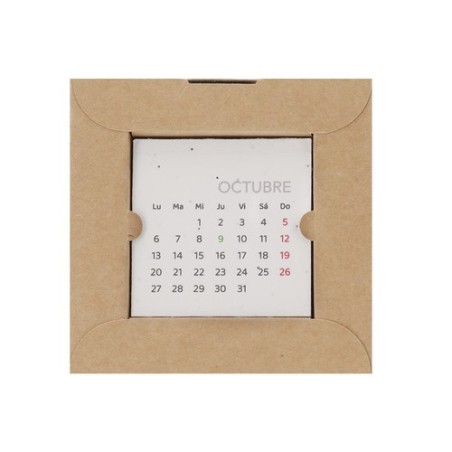 Calendrier de bureau ensemencé personnalisé pas cher Krily Couleurs : naturel impression haute définition
