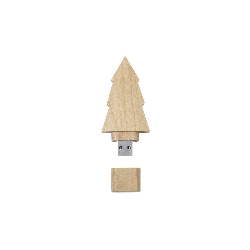 Clé USB 16GB personnalisée pas cher Neskup Matières : bois Couleurs : naturel