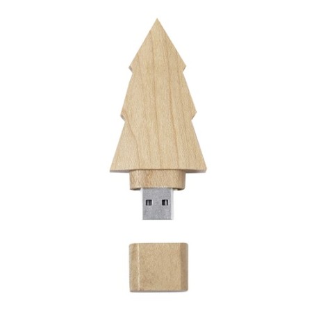 Clé USB 16GB personnalisée pas cher Neskup Matières : bois Couleurs : naturel
