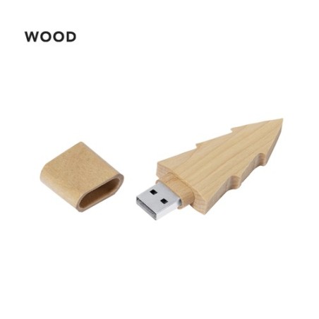 Clé USB 16GB personnalisée pas cher Neskup Matières : bois Couleurs : naturel personnalisable avec votre logo