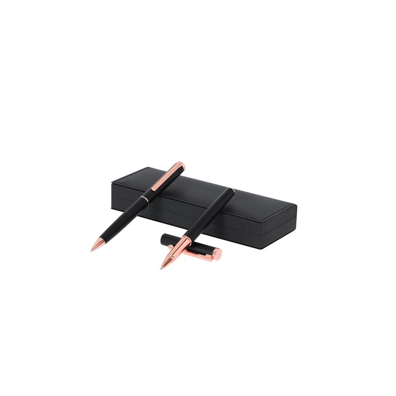 Set personnalisé pas cher de Blexa Matières : aluminium Couleurs : noir personnalisable avec votre logo