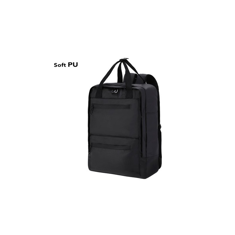 Sac à dos personnalisé pas cher Flipex Matières : PU Couleurs : noir personnalisable avec votre logo