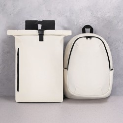 Sac à dos personnalisé pas cher Kalek Matières : PU Couleurs : beige goodies publicitaire événementiel