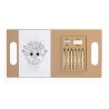 Kit de Coloriage Éco-responsable Personnalisé Pas Cher - Clumber Matières : carton recyclé personnalisable avec votre logo