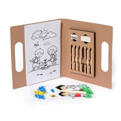 Kit de Coloriage Éco-responsable Personnalisé Pas Cher - Clumber Matières : carton recyclé cadeau entreprise pas cher