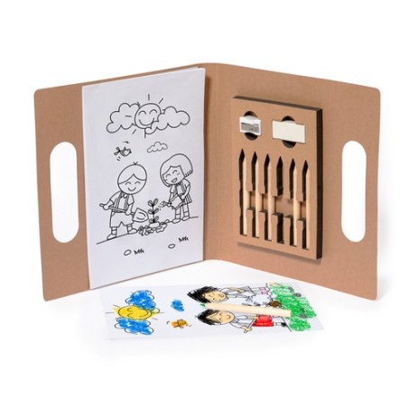Kit de Coloriage Éco-responsable Personnalisé Pas Cher - Clumber Matières : carton recyclé cadeau entreprise pas cher