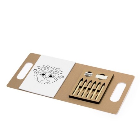 Kit de Coloriage Éco-responsable Personnalisé Pas Cher - Clumber Matières : carton recyclé impression haute définition