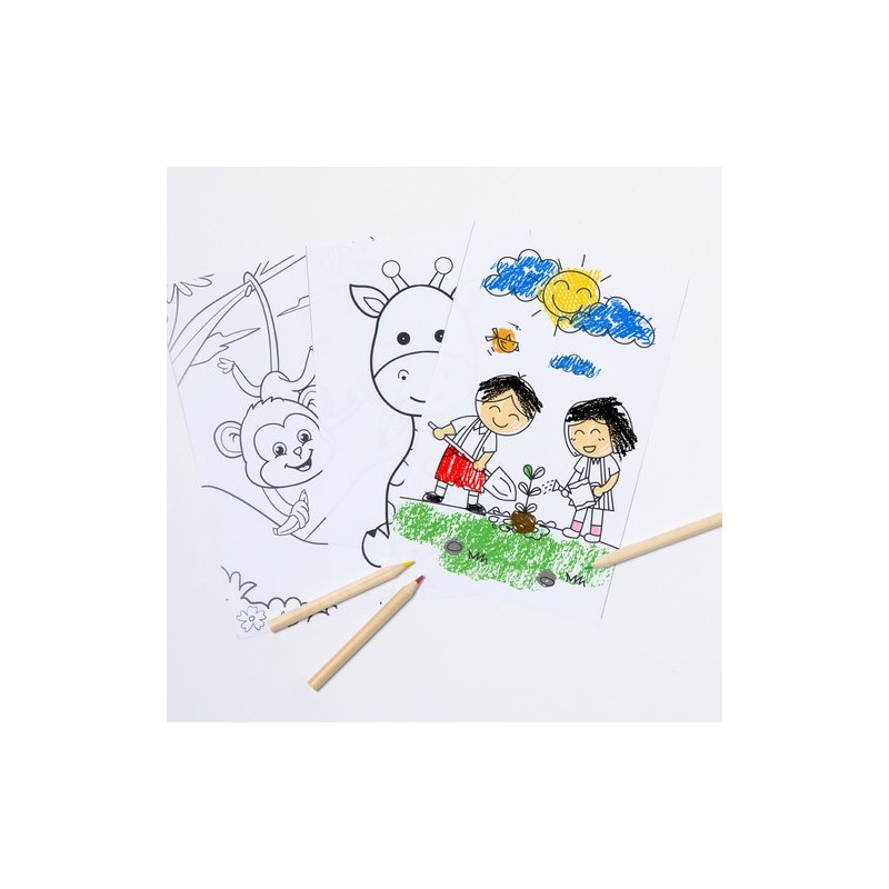 Kit de Coloriage Éco-responsable Personnalisé Pas Cher - Clumber Matières : carton recyclé livraison express 24h 48h