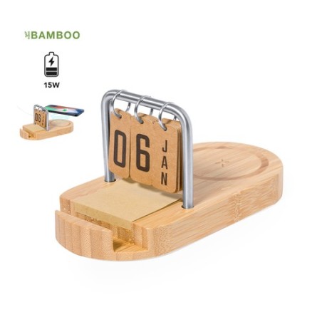 Chargeur Éco-responsable Multifonction Sainford Matières : bambou