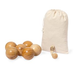 Boules Artisanales Personnalisées de Pétanque Delero à Prix Discount Matières : bois cadeau entreprise pas cher