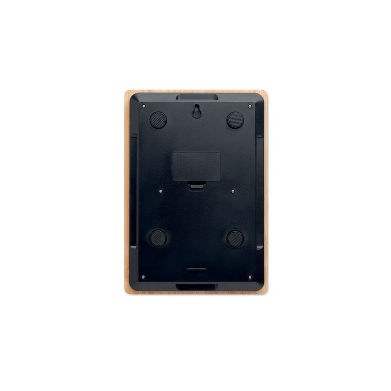 Balance de cuisine  en bambou ABS personnalisée - PRECISE Matières : bambou Couleurs : bois personnalisable avec votre logo