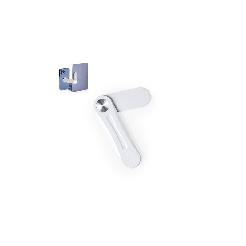 Support Personnalisé Innovant pour Téléphone Glitzo - Accessoire Pas Cher Couleurs : blanc personnalisable avec votre logo
