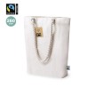 Sac Éthique Personnalisé de Shopping Hexa Fairtrade pas cher Matières : coton Couleurs : naturel personnalisable avec votre logo