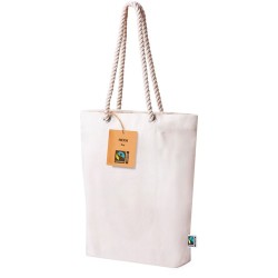 Sac Éthique Personnalisé de Shopping Hexa Fairtrade pas cher Matières : coton Couleurs : naturel goodies publicitaire événementi