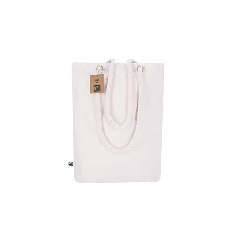 Sac Éthique Personnalisé de Shopping Hexa Fairtrade pas cher Matières : coton Couleurs : naturel livraison express 24h 48h