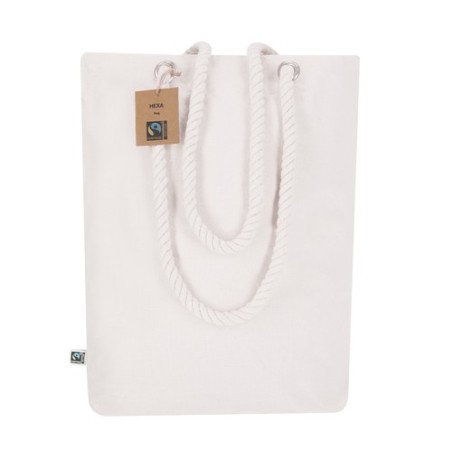 Sac Éthique Personnalisé de Shopping Hexa Fairtrade pas cher Matières : coton Couleurs : naturel livraison express 24h 48h