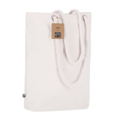 Sac Éthique Personnalisé de Shopping Hexa Fairtrade pas cher Matières : coton Couleurs : naturel objet promotionnel éco-responsa