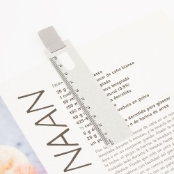 Règle Personnalisée Marque Pages Loiza en Aluminium Roller Suton Matières : ABS Couleurs : naturel marquage laser ultra précis