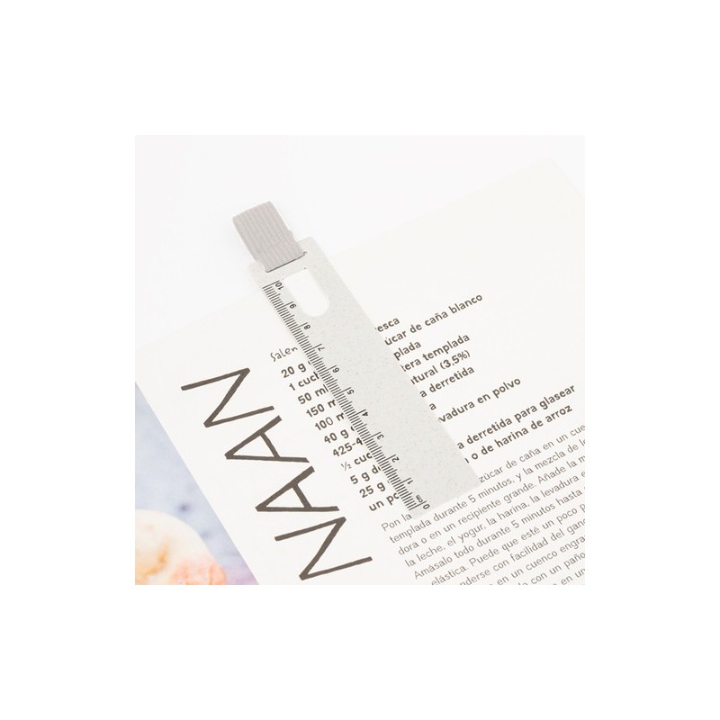 Règle Personnalisée Marque Pages Loiza en Aluminium Roller Suton Matières : ABS Couleurs : naturel marquage laser ultra précis