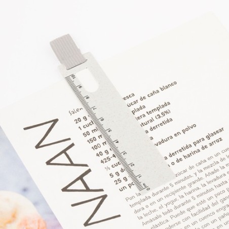 Règle Personnalisée Marque Pages Loiza en Aluminium Roller Suton Matières : ABS Couleurs : naturel marquage laser ultra précis