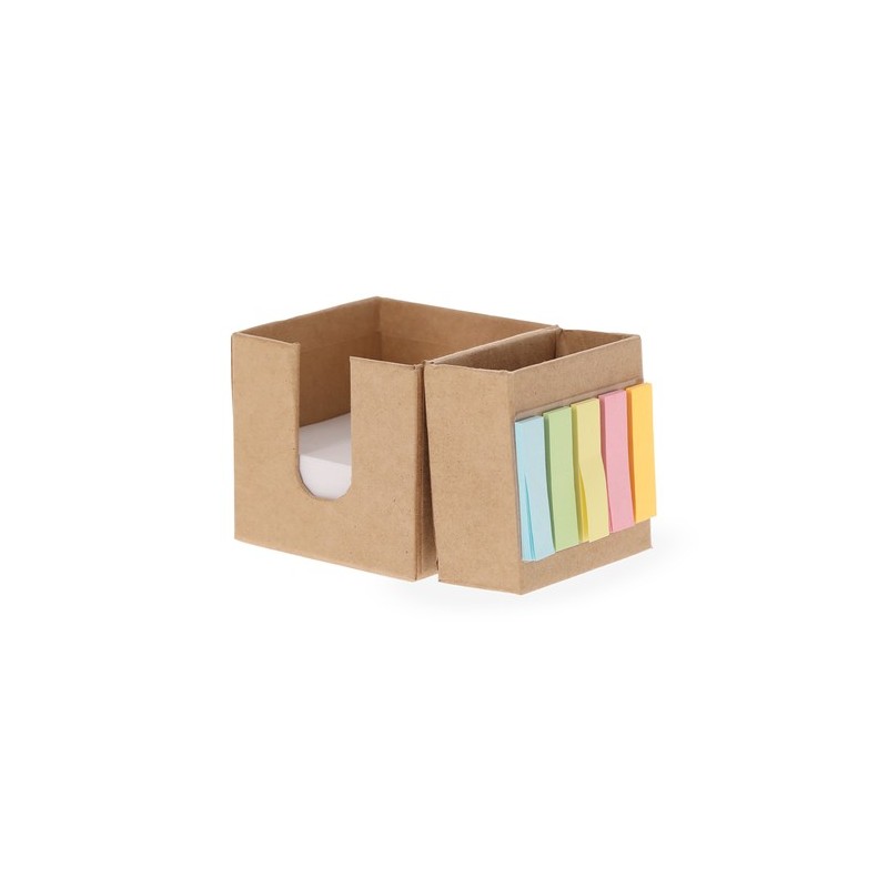 Porte-Crayons Éco-responsable et Porte-Notes Arolax Matières : carton recyclé Couleurs : naturel