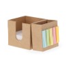 Porte-Crayons Éco-responsable et Porte-Notes Arolax Matières : carton recyclé Couleurs : naturel