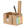 Porte-Crayons Éco-responsable et Porte-Notes Arolax Matières : carton recyclé Couleurs : naturel cadeau entreprise pas cher