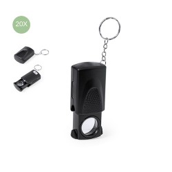 Loupe Porte-Clés Pratique Personnalisée 20X - Kondes Couleurs : noir 2
