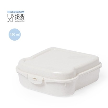 Gamelle à Déjeuner Personnalisée Sandwich Tixor Matières : polypropylène (PP) Couleurs : naturel personnalisable avec votre logo