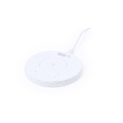 Chargeur Sans Fil Éco-responsable Personnalisé Pas Cher Lukater Matières : ABS Couleurs : blanc
