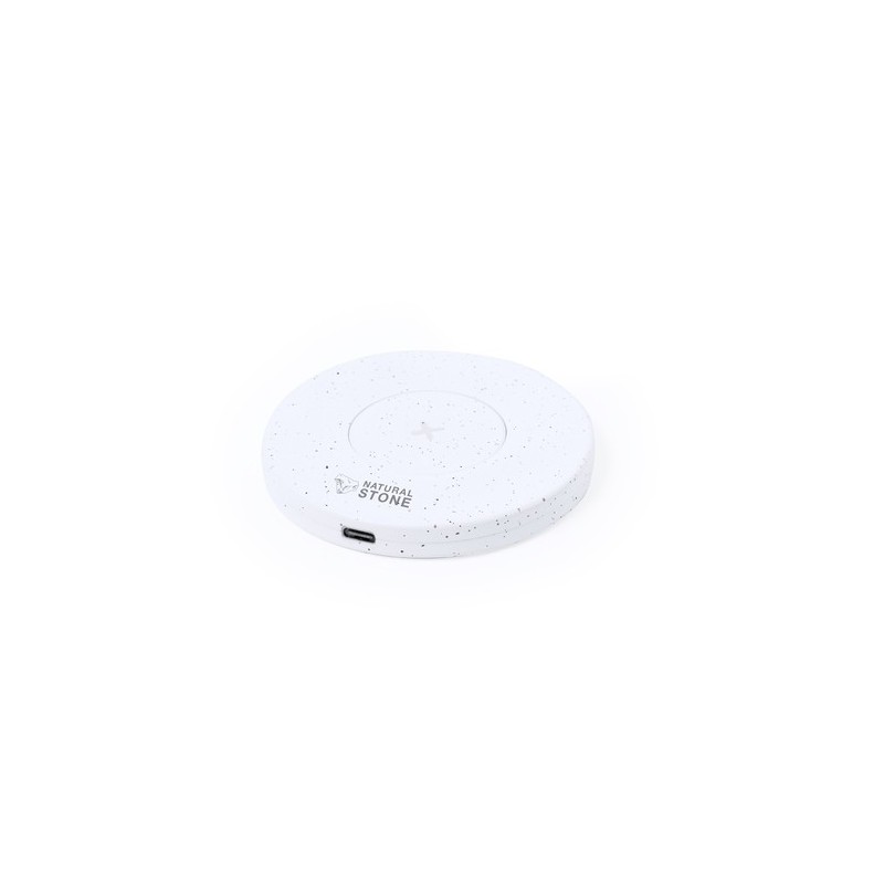 Chargeur Sans Fil Éco-responsable Personnalisé Pas Cher Lukater Matières : ABS Couleurs : blanc cadeau entreprise pas cher