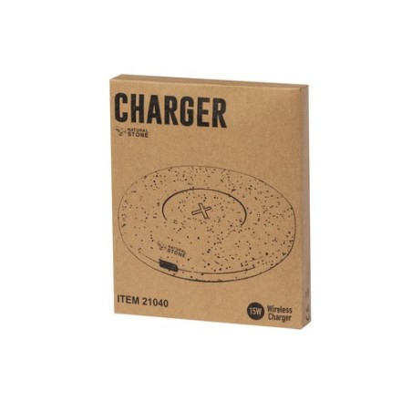Chargeur Sans Fil Éco-responsable Personnalisé Pas Cher Lukater Matières : ABS Couleurs : blanc livraison express 24h 48h