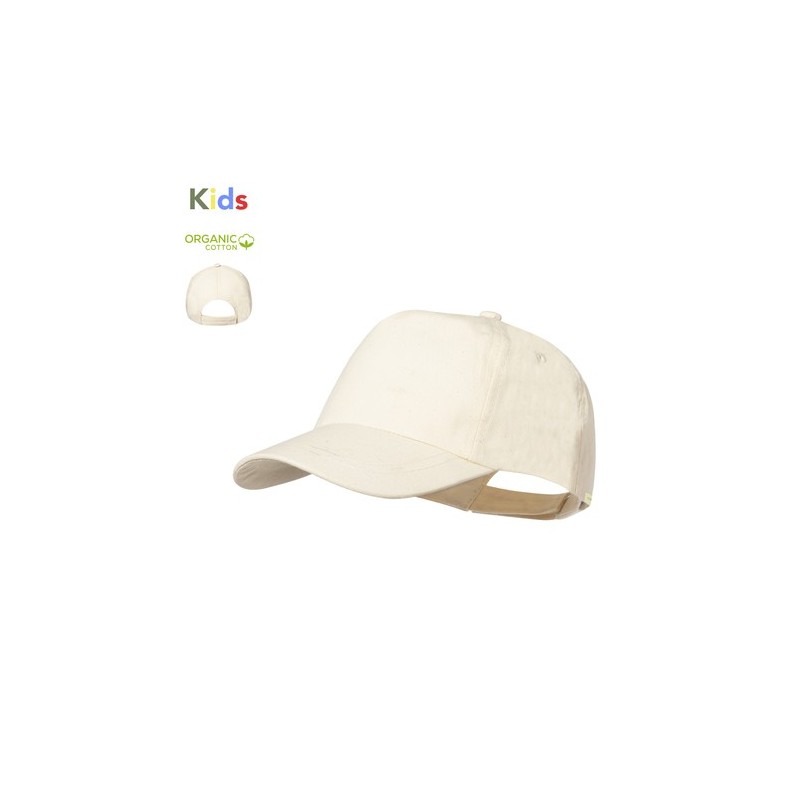 Casquette Enfant Personnalisée 100% Coton Bio Pas Cher Avot Matières : coton organique Couleurs : naturel personnalisable avec v