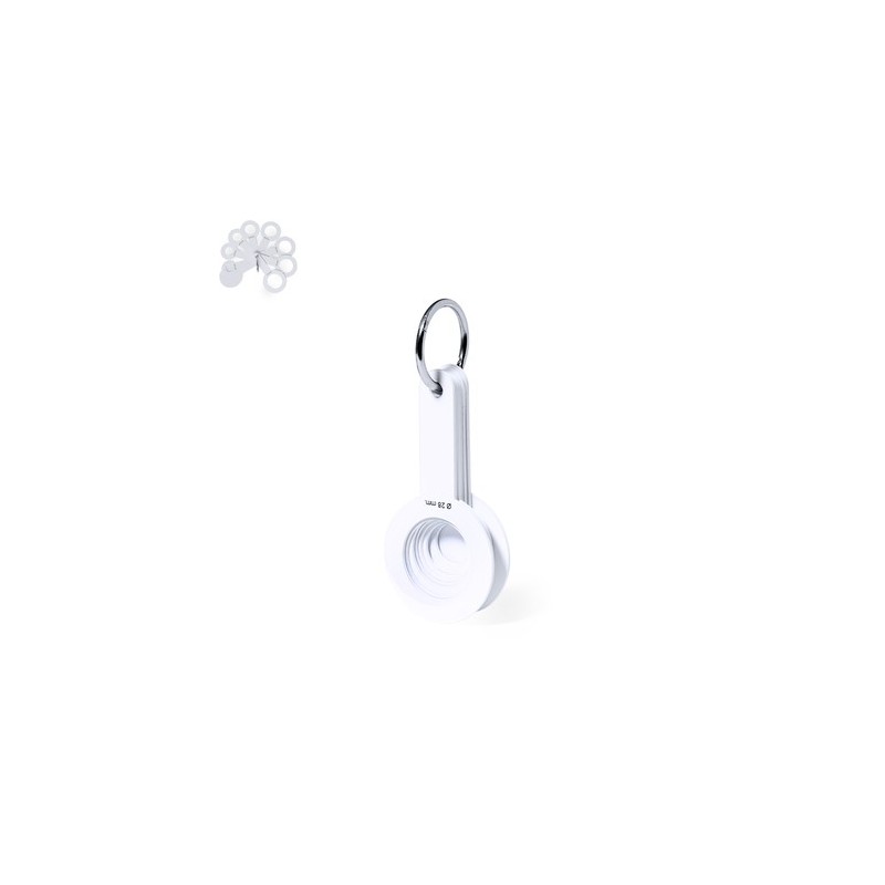 Calibreur Précis Personnalisé pas cher Iswud Matières : polypropylène (PP) Couleurs : blanc personnalisable avec votre logo
