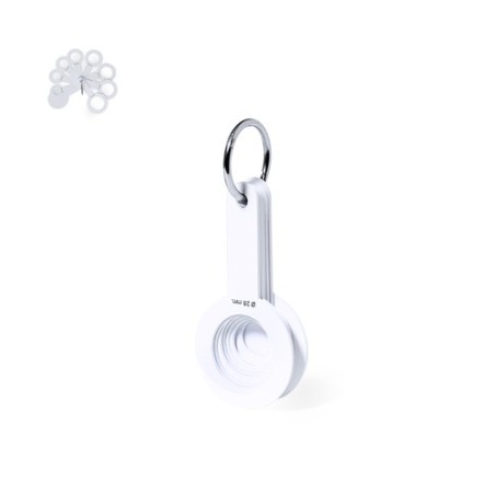 Calibreur Précis Personnalisé pas cher Iswud Matières : polypropylène (PP) Couleurs : blanc personnalisable avec votre logo