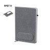 Cahier Éco-responsable et Multifonction de Tapis Souris Staiger Matières : PET recyclé Couleurs : gris personnalisable avec votr
