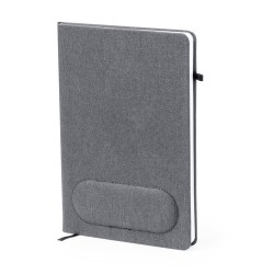 Cahier Éco-responsable et Multifonction de Tapis Souris Staiger Matières : PET recyclé Couleurs : gris cadeau entreprise pas che