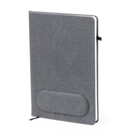 Cahier Éco-responsable et Multifonction de Tapis Souris Staiger Matières : PET recyclé Couleurs : gris cadeau entreprise pas che