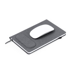 Cahier Éco-responsable et Multifonction de Tapis Souris Staiger Matières : PET recyclé Couleurs : gris impression haute définiti
